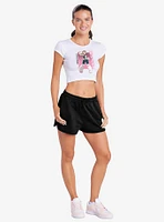 My Hero Academia Ochaco Uraraka Heroic Pose Cap Sleeve Baby Rib Women's Crop Top