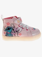 Disney Lilo & Stitch Toddler Girls High Top Light Up Sneakers