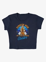 Dungeons & Dragons Dungeon Mom Cap Sleeve Baby Rib Women's Crop Top