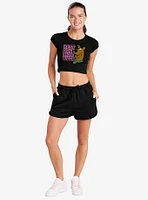 Scooby-Doo! Best Dog Mom Ever Cap Sleeve Baby Rib Women's Crop Top