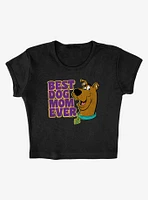 Scooby-Doo! Best Dog Mom Ever Cap Sleeve Baby Rib Women's Crop Top