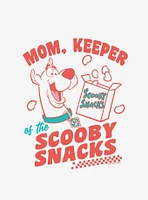 Scooby-Doo! Mom Keeper Scooby Snacks Cap Sleeve Baby Rib Women's Crop Top