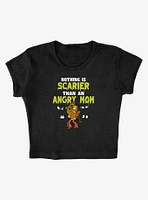 Scooby-Doo! Nothing Scarier Shaggy Cap Sleeve Baby Rib Women's Crop Top