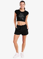 Gilmore Girls It's A Mother Daughter Thing Cap Sleeve Baby Rib Women's Crop Top