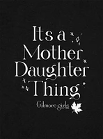 Gilmore Girls It's A Mother Daughter Thing Cap Sleeve Baby Rib Women's Crop Top