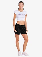 Gilmore Girls Honorary Girl Cap Sleeve Baby Rib Women's Crop Top