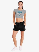 Dungeons & Dragons Lawful Mom Cap Sleeve Baby Rib Women's Crop Top