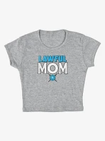Dungeons & Dragons Lawful Mom Cap Sleeve Baby Rib Women's Crop Top