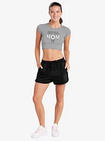 Dungeons & Dragons Neutral Mom Cap Sleeve Baby Rib Women's Crop Top