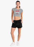 Dungeons & Dragons Chaotic Mom Cap Sleeve Baby Rib Women's Crop Top