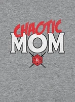 Dungeons & Dragons Chaotic Mom Cap Sleeve Baby Rib Women's Crop Top