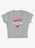 Dungeons & Dragons Chaotic Mom Cap Sleeve Baby Rib Women's Crop Top