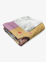 Clueless Dionne Cher Tai Silk Touch Sherpa Throw Blanket