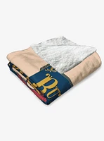 Harry Potter Served Fresh Silk Touch Sherpa Throw Blanket