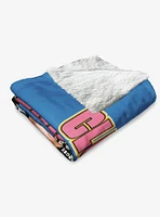 Clueless More Runways Silk Touch Sherpa Throw Blanket
