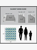 Harry Potter Butterbeer Repeat Silk Touch Sherpa Throw Blanket