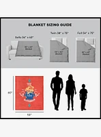 Harry Potter Leaky Cauldron Silk Touch Sherpa Throw Blanket