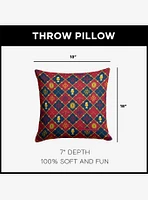Harry Potter Butterbeer Pattern Throw Pillow