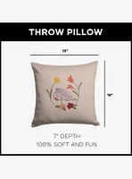 Disney Winnie The Pooh In The Garden Throw Pillow