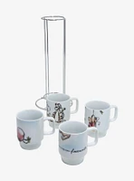 Disney Winnie the Pooh Illustrated Stacking Mug Set