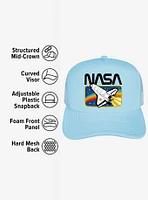 NASA Retro Shuttle Rectangle Foam Trucker Hat