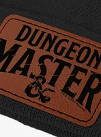 Dungeons & Dragons Dungeon Master Lower Arch Leather Patch Knit Beanie