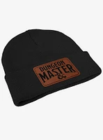 Dungeons & Dragons Dungeon Master Lower Arch Leather Patch Knit Beanie