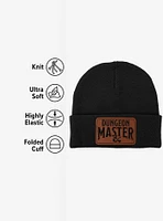 Dungeons & Dragons Dungeon Master Lower Arch Leather Patch Knit Beanie