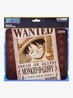 One Piece Luffy Wanted Poster Mousepad