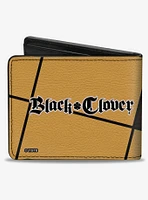 Black Clover Three Character Face Blocks Bifold Wallet