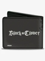 Black Clover Five Character Group Action Pose Bifold Wallet