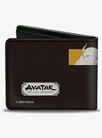 Avatar: The Last Airbender Character Pose Blocks and Title Logo Multi Bifold Wallet