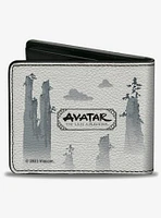 Avatar: The Last Airbender Aang Bending Pose and Scenery Bifold Wallet