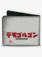Dungeons & Dragons Demogorgon and Dice Text Bifold Wallet