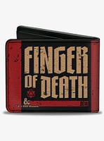 Dungeons & Dragons Finger of Death Signal Stripes Bifold Wallet