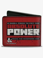 Dungeons & Dragons Vecna Pose A Small Price To Pay Close Up Bifold Wallet