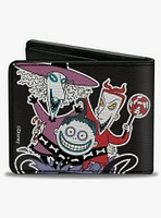 Disney Nightmare Before Christmas Oogie Boogie Lock Shock Barrel Bifold Wallet
