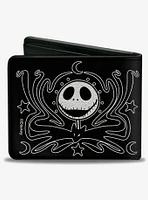 Disney Nightmare Before Christmas Jack Smiling Face Doodle Bifold Wallet