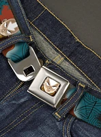 Avatar: The Last Airbender Aang Pose and Title Logo Seatbelt Buckle Belt