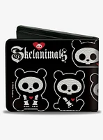 Skelanimals Chungkee The Panda Poses and Logo Bifold Wallet