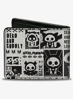 Skelanimals Dead Animals Quotes Collage and Logo Bifold Wallet