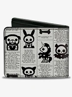 Skelanimals Obituary Announcements Bifold Wallet