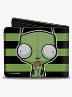Invader Zim GIR Pose Stripe Bifold Wallet