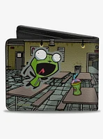 Invader Zim GIR Dog Cafeteria Poses and Title Logo Bifold Wallet