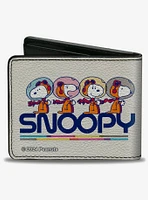 Peanuts Astronaut Snoopy Launch Poses Bifold Wallet