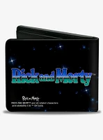 Rick and Morty Rick Electric Face Grid Bifold Wallet