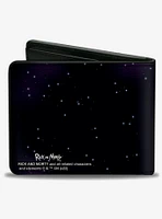 Rick and Morty Heavy Metal Skulls Purple Bifold Wallet