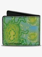 Rick and Morty Portal Gun and Portals Bifold Wallet