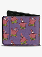 SpongeBob SquarePants Patrick Star Poses Scattered Bifold Wallet