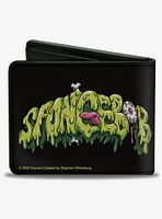 SpongeBob SquarePants Slime Text and Skull Bifold Wallet